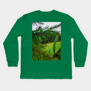 Old house in the forest Kids Long Sleeve T-Shirt